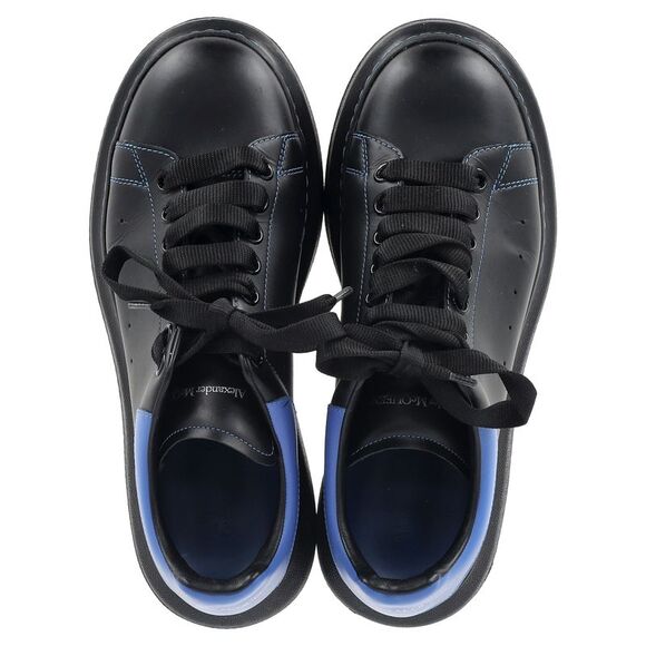 Alexander McQueen Oversized Sneakers in Black Leather
